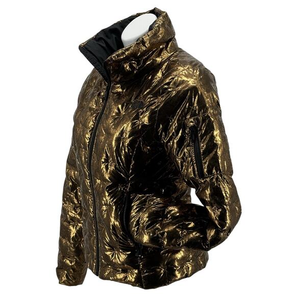 The North Face Women's Holladown Cropped Puffer Jackets XS Metallic Copper Down - Picture 5 of 13